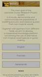 Mobile Screenshot of leonardo-guitar-research.com